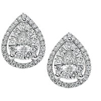 Earrings Comete Woman Lumiere in White Gold Diamante ORB722 - ORB722